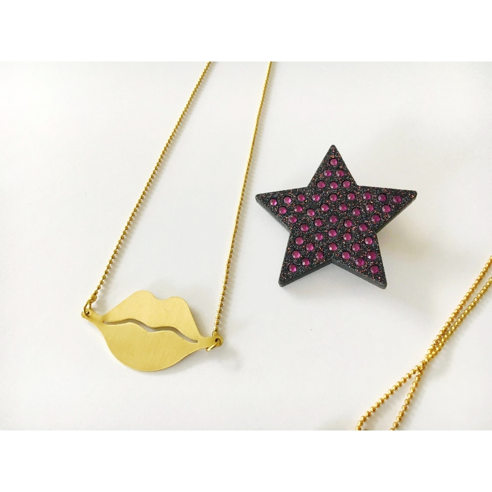 NEW Maison Scotch/Scotch Soda Brooch & Necklace
